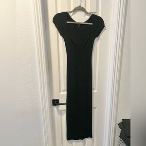 JLUXLABEL Black Maxi Knit Dress